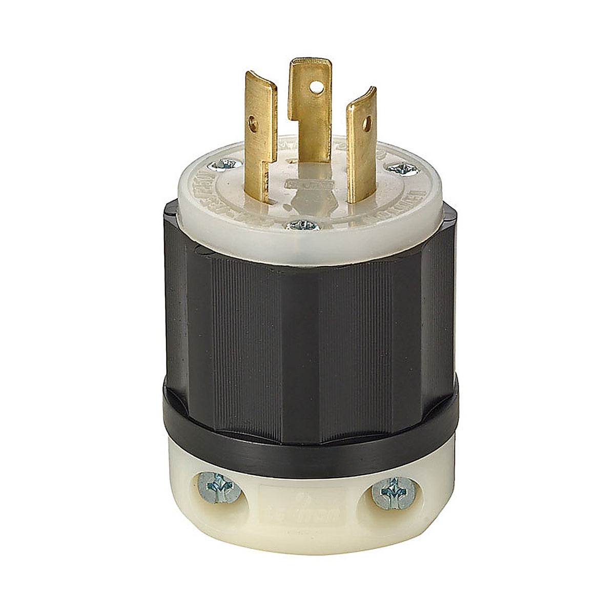 Leviton - 02361-0PB - Industrial Nylon Non-Grounding Plug L10-20P 16-10 AWG 3 Pole 3 Wire Bagged