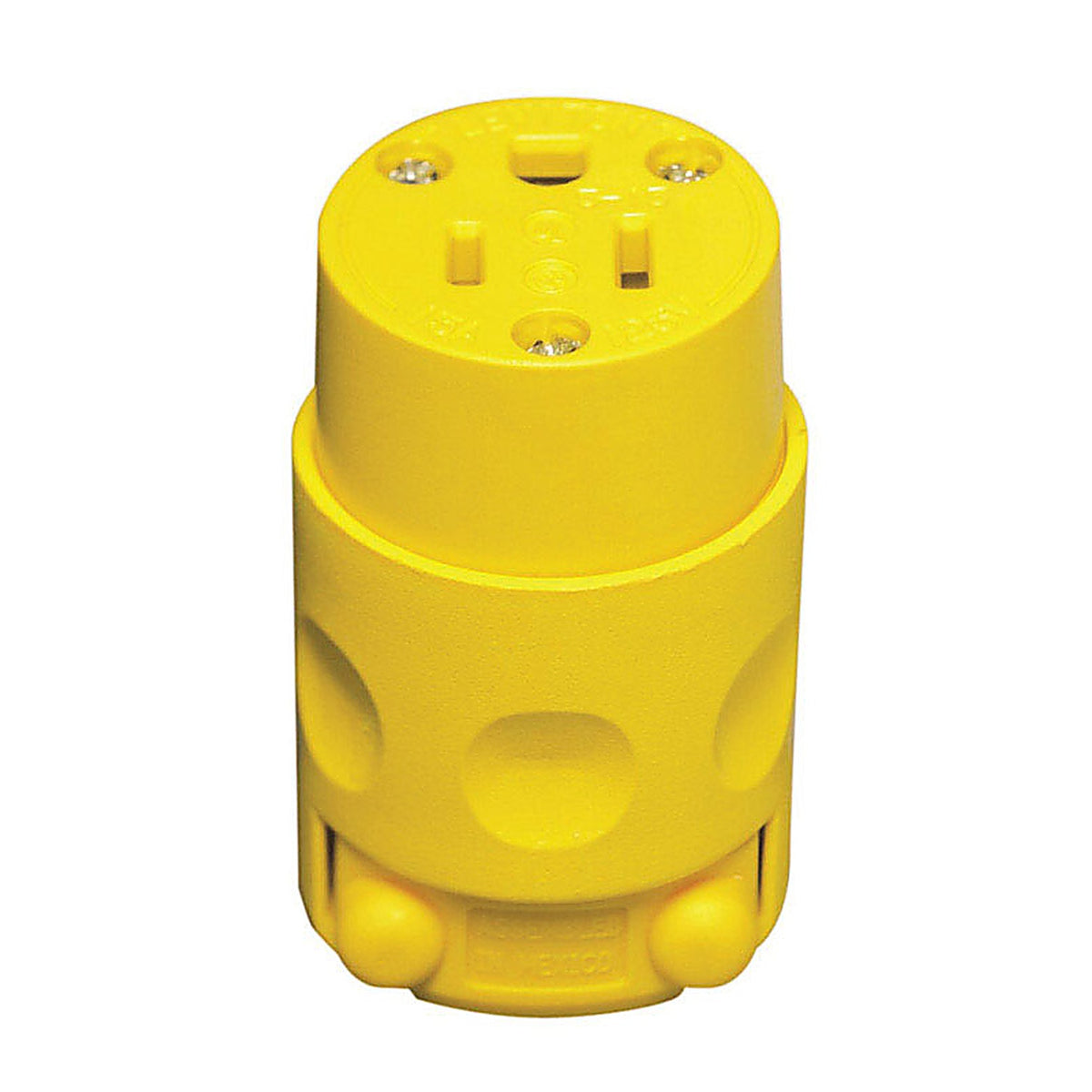 Leviton - C30-515CV-000 - Residential PVC Ground/Straight Blade Connector 5-15R 2 Pole 3 Wire