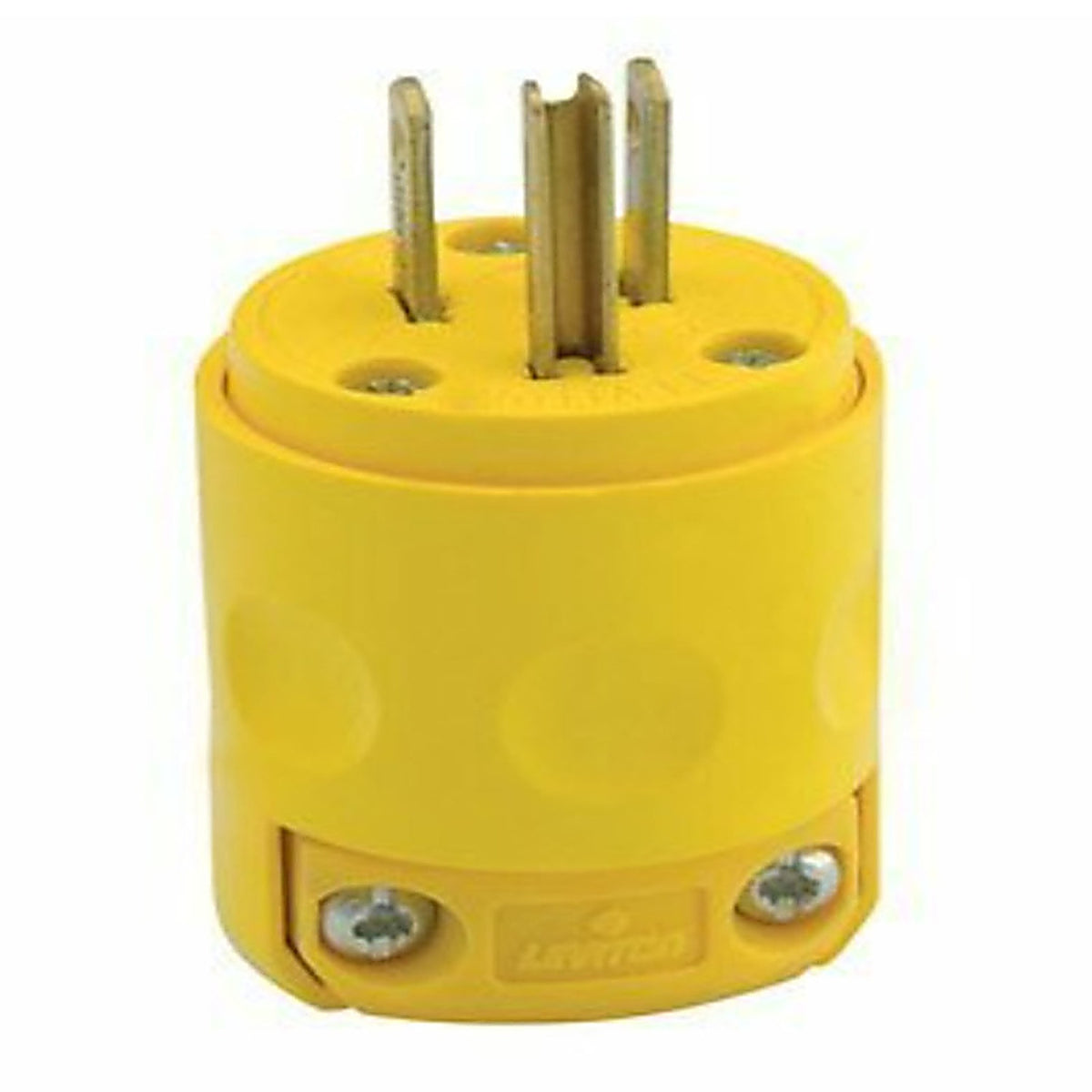 Leviton - C20-515PV-000 - Residential PVC Ground/Straight Blade Plug 5-15P 18-12 AWG 2 Pole 3 Wire Carded