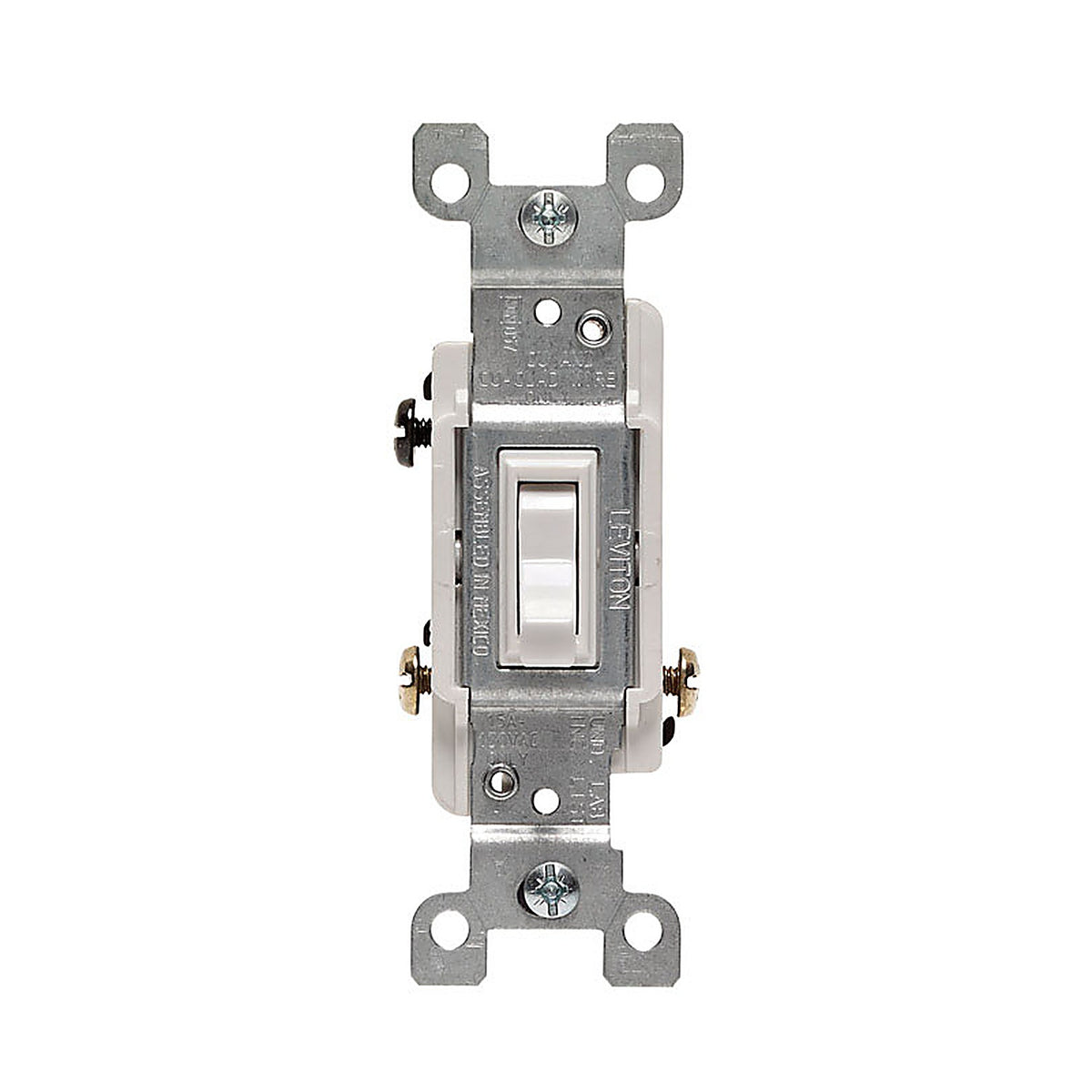 Leviton - C22-01453-02W - CSA 15 amps Toggle Switch White 1 pk