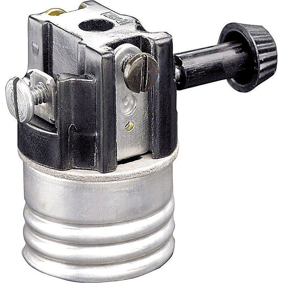 Leviton - 07070-00M - Aluminum Medium Base Turn Knob Socket - 1/Pack