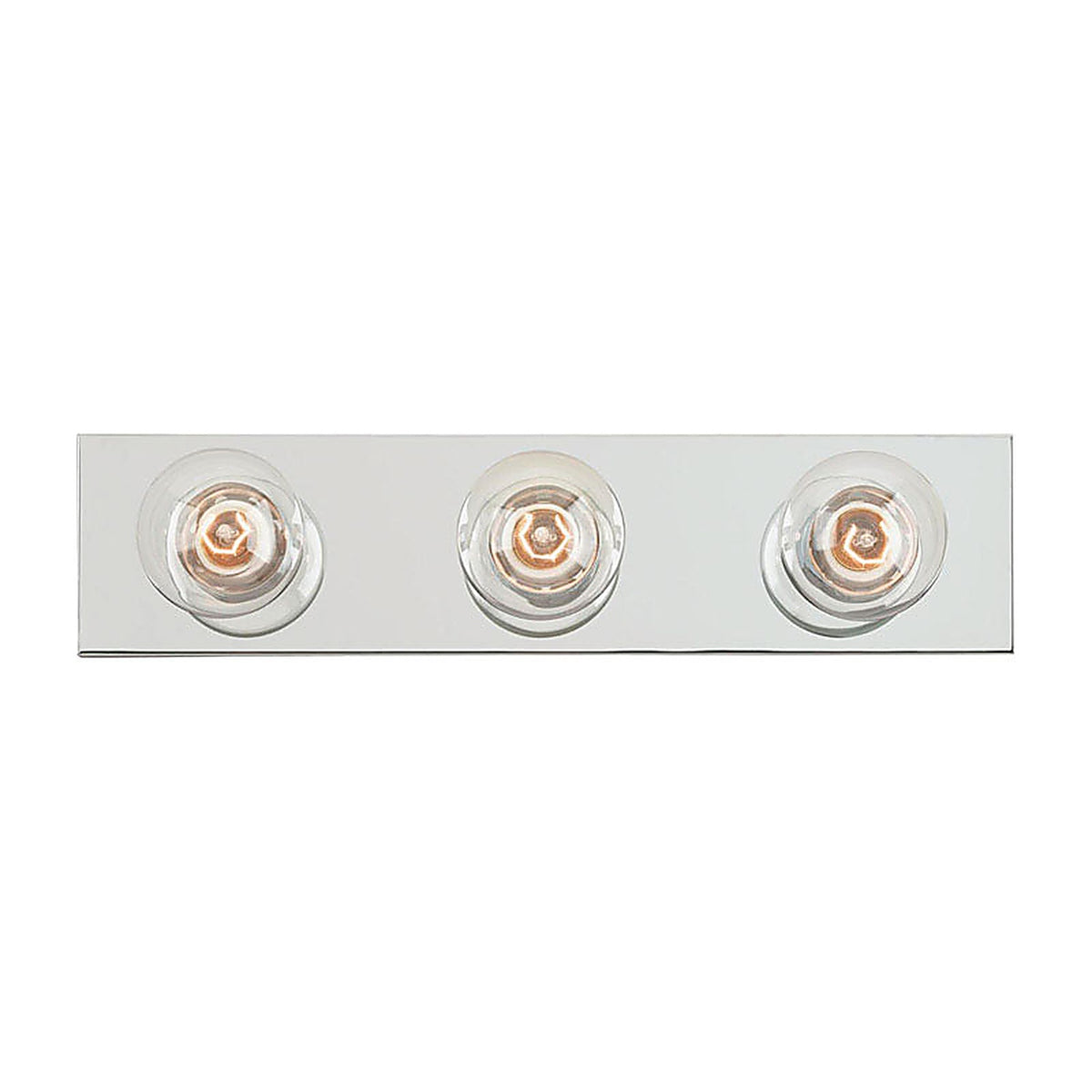 Westinghouse - 66406 - Silver 3 lights Incandescent Bathroom Bar Fixture Wall Mount