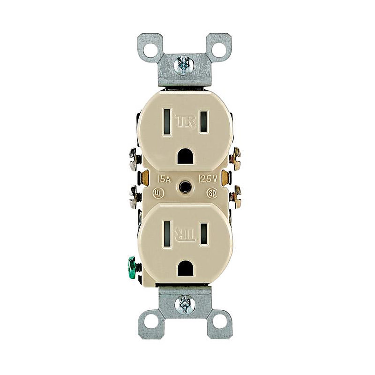 Leviton - T5320-IMP - 15 amps 125 volt Duplex Ivory Outlet 5-15R - 10/Pack