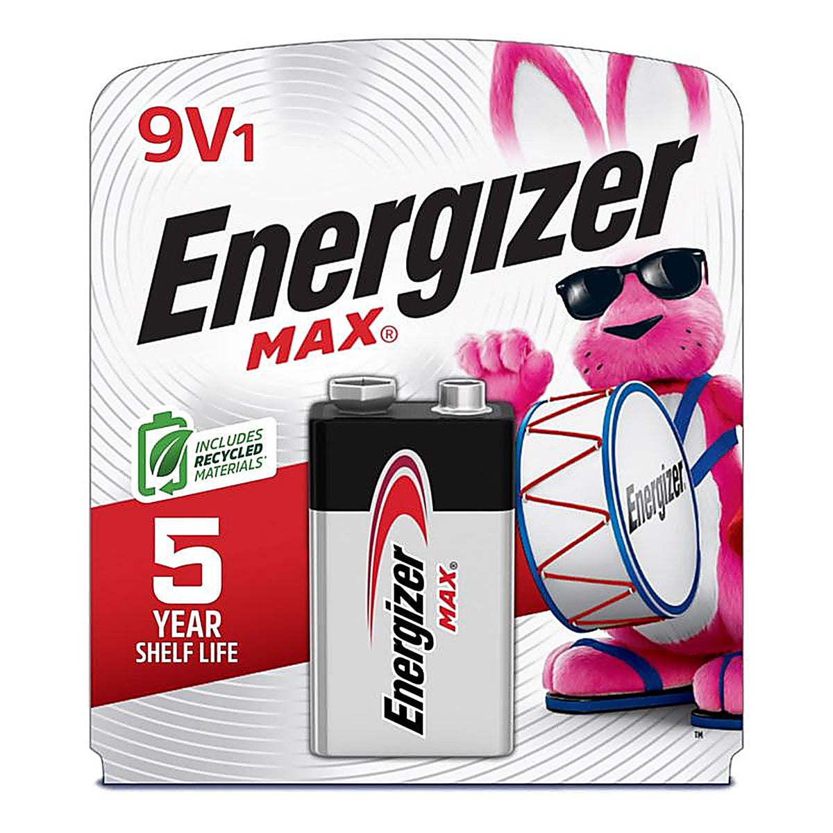 Energizer - 522BP - Max 9-Volt Alkaline Batteries 1 pk Carded