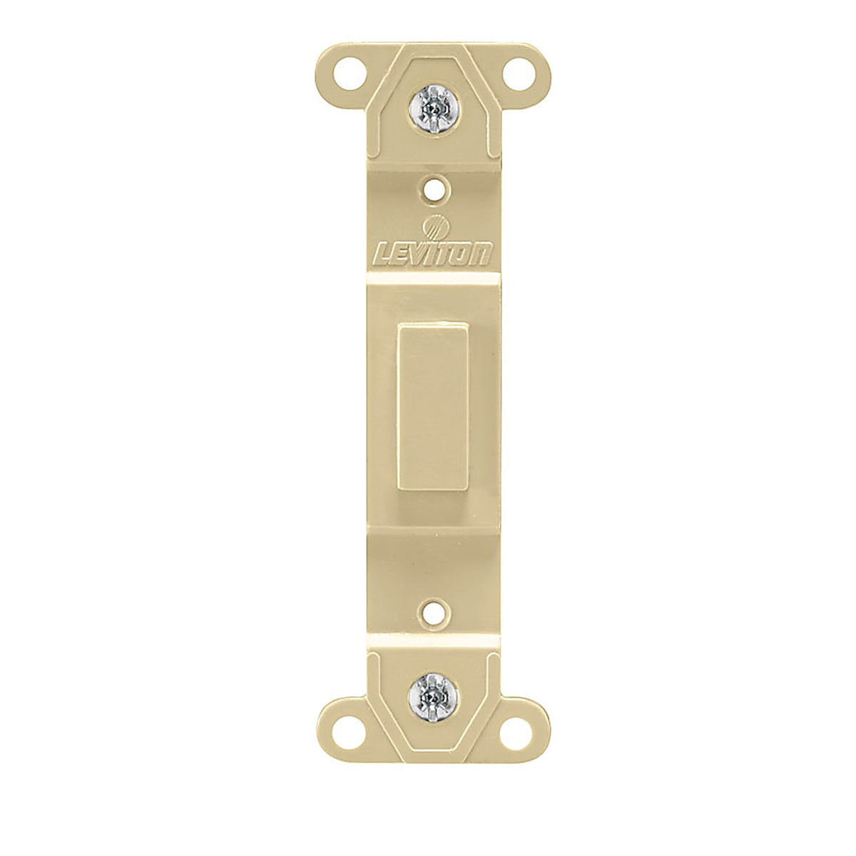 Leviton - 80700-00I - Ivory 1 gang Plastic Blank Wall Plate 1 pk