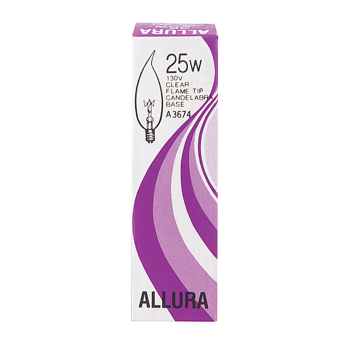 Satco - 03674 - ALLURA 25 W CA9 Chandelier Incandescent Bulb E12 (Candelabra) Soft White 1 pk