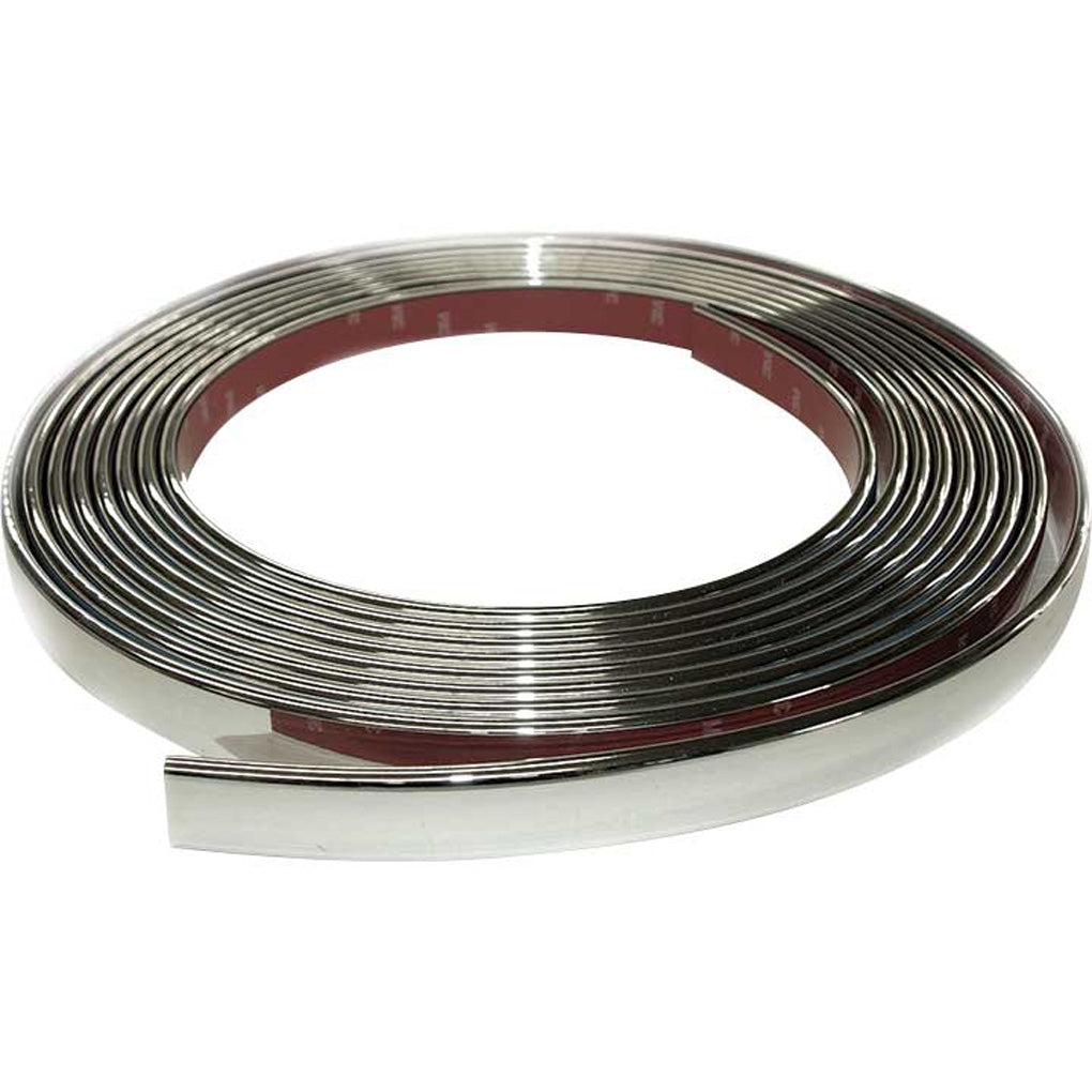Cowles Protekto Trim - 33-313 - 1in European Style - 24ft Kit - Chrome Molding