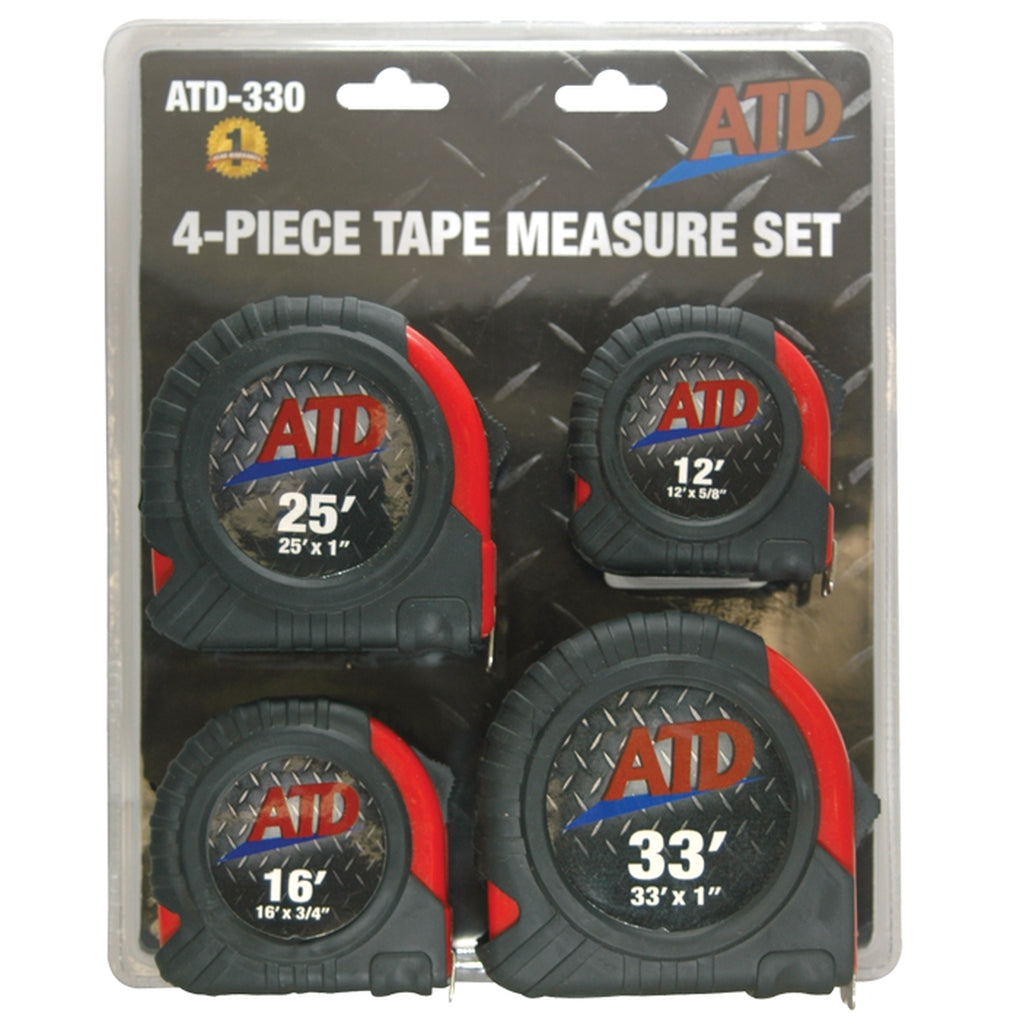 ATD - 330 - 4 Pc. SAE Tape Measure Set