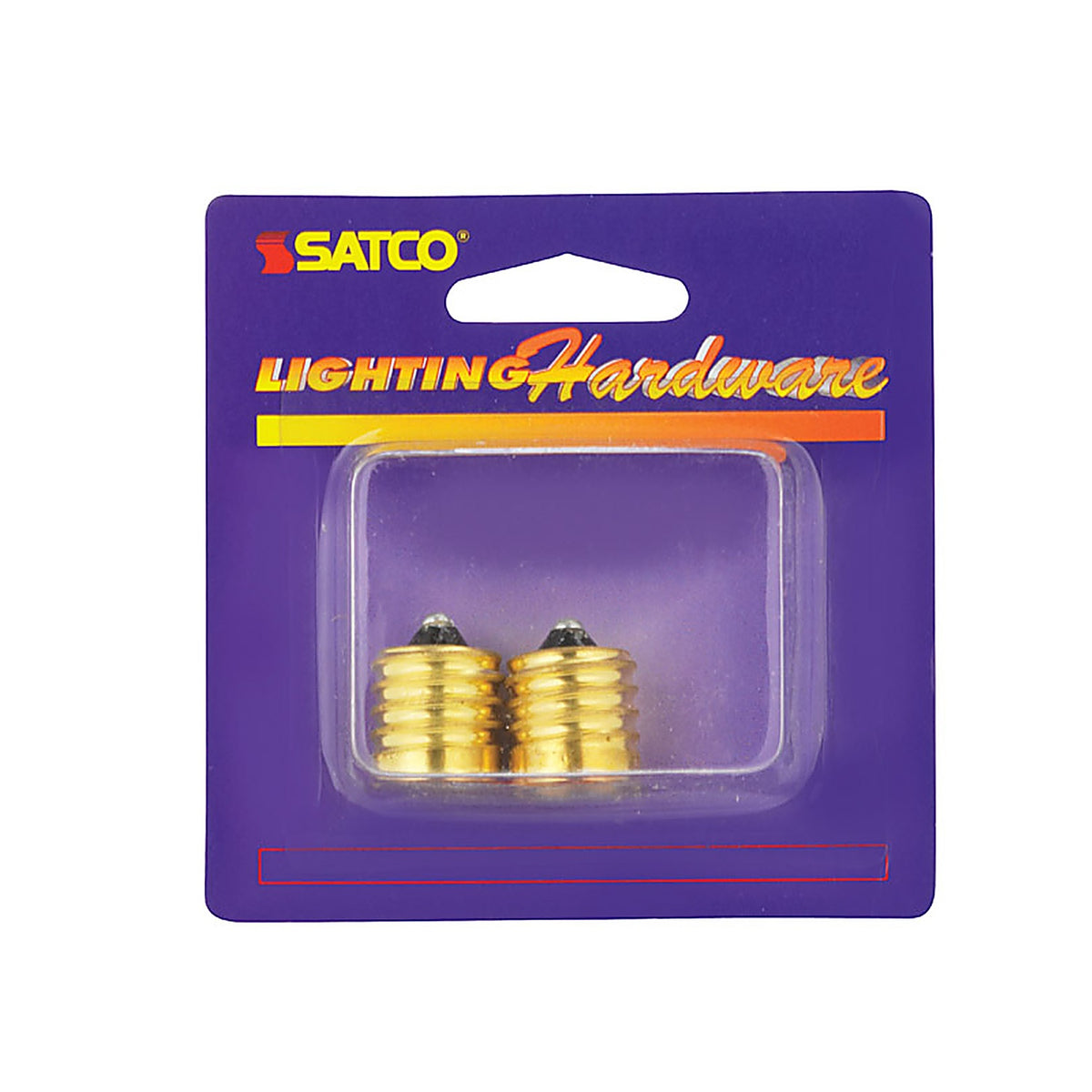 Satco - 70215 - Brass Intermediate to Candelabra Base Socket Reducer - 2/Pack