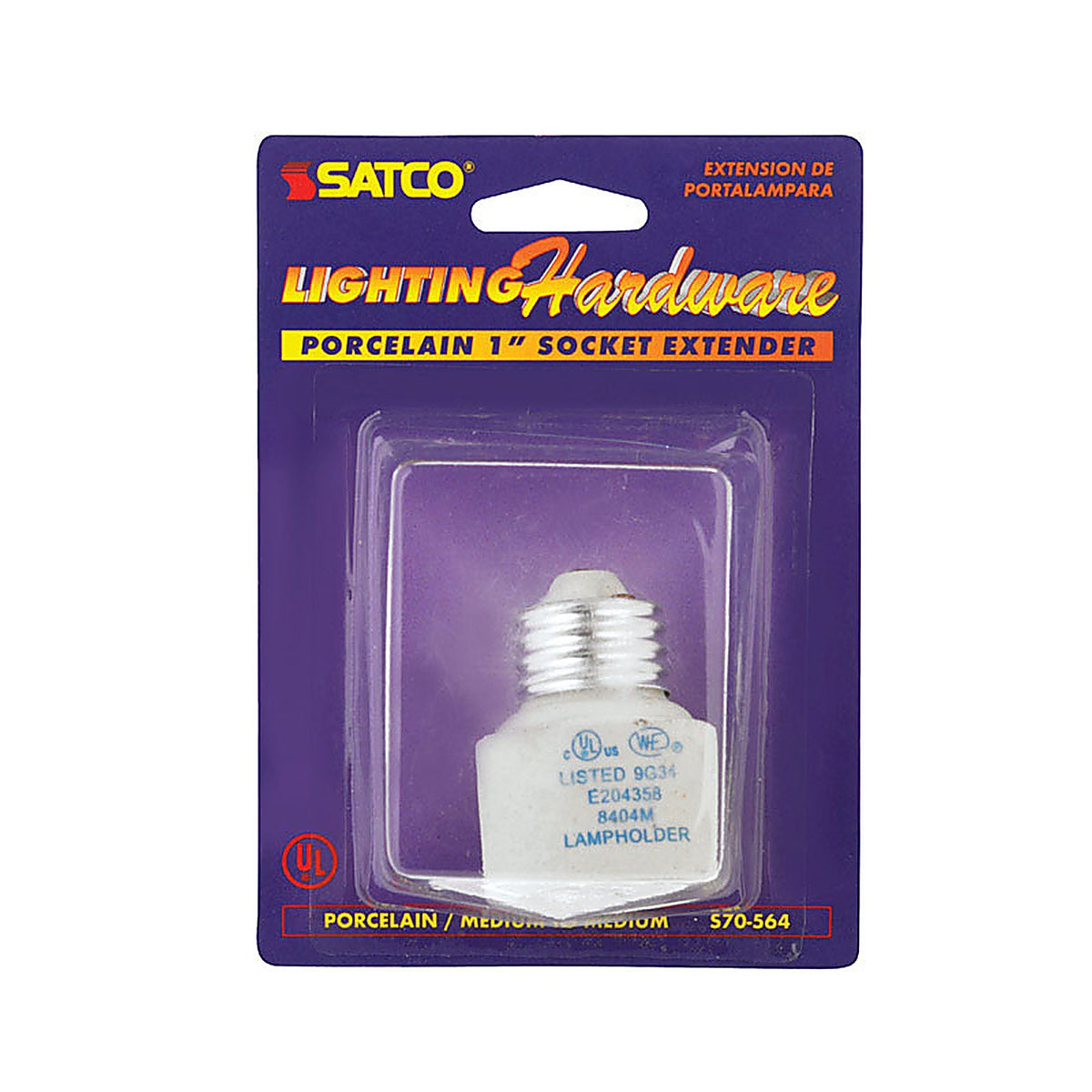 Satco - 70564 - Porcelain Medium Base Socket Extender 1 pk