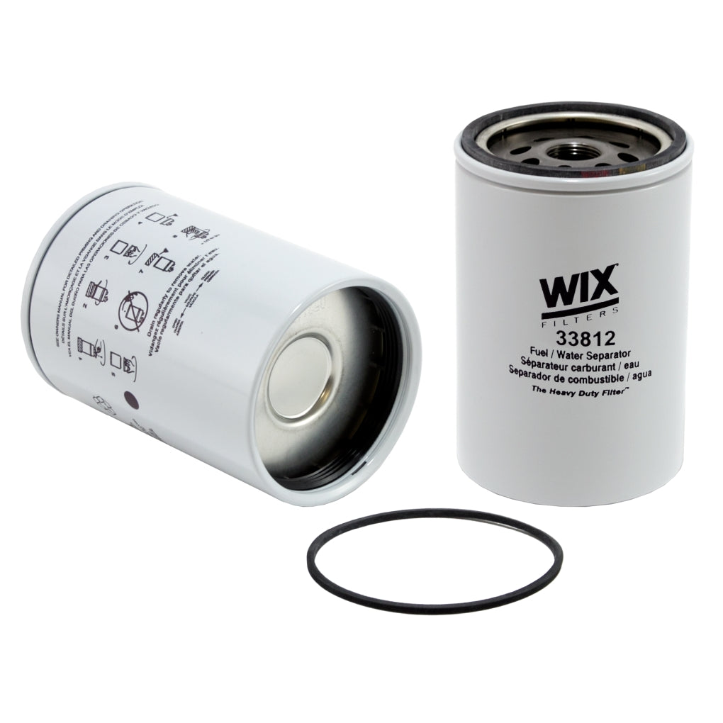 WIX - 33812 - Spin On Fuel Water Separator w/ Open End Bottom