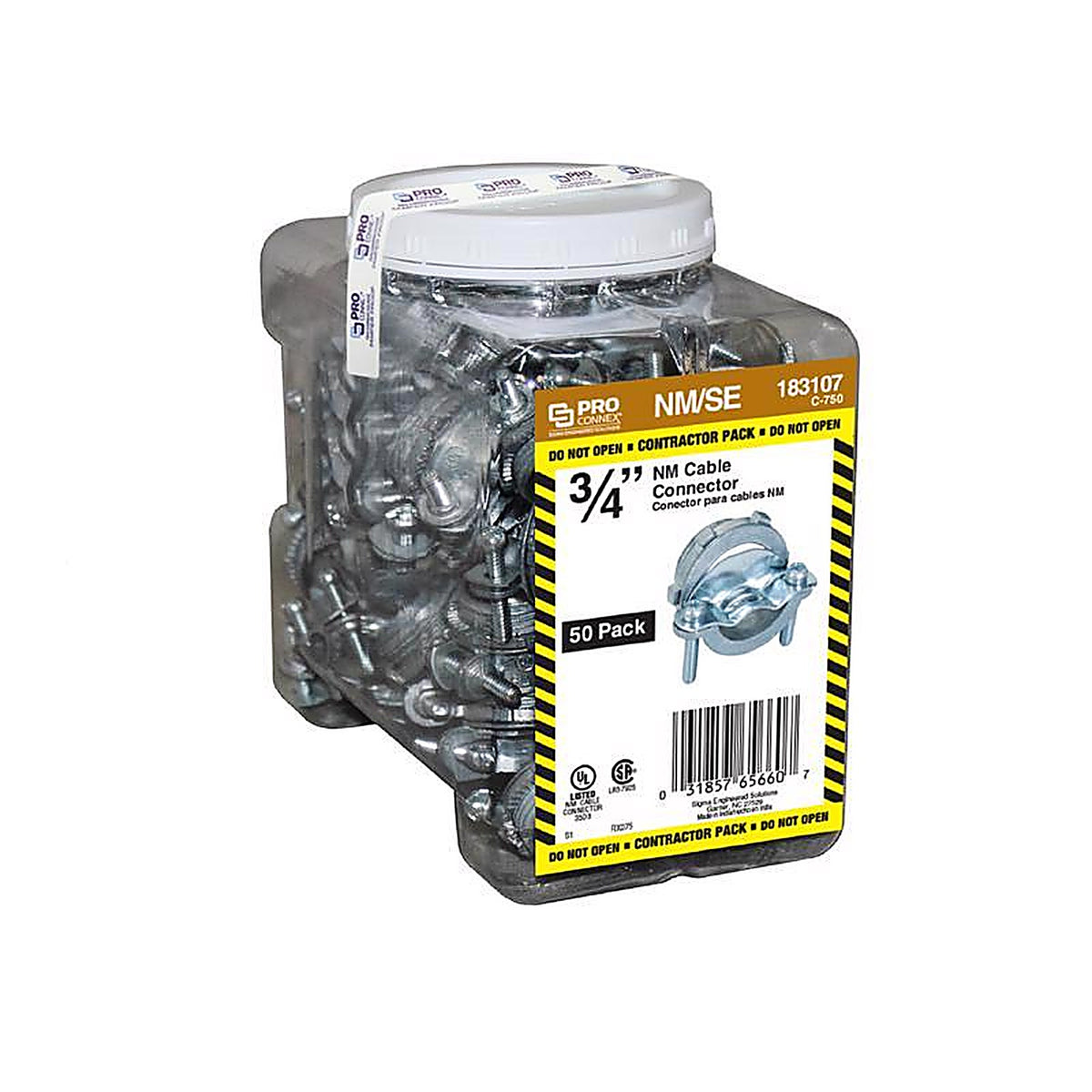 Sigma Electric - C-750 - ProConnex NM/SE Clamp Cable Connector - 50/Pack