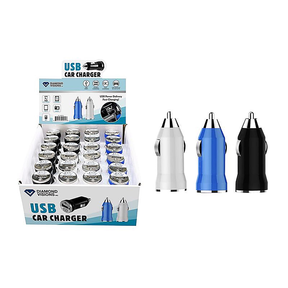 Diamond Visions - 01-0915 - USB Car Charger