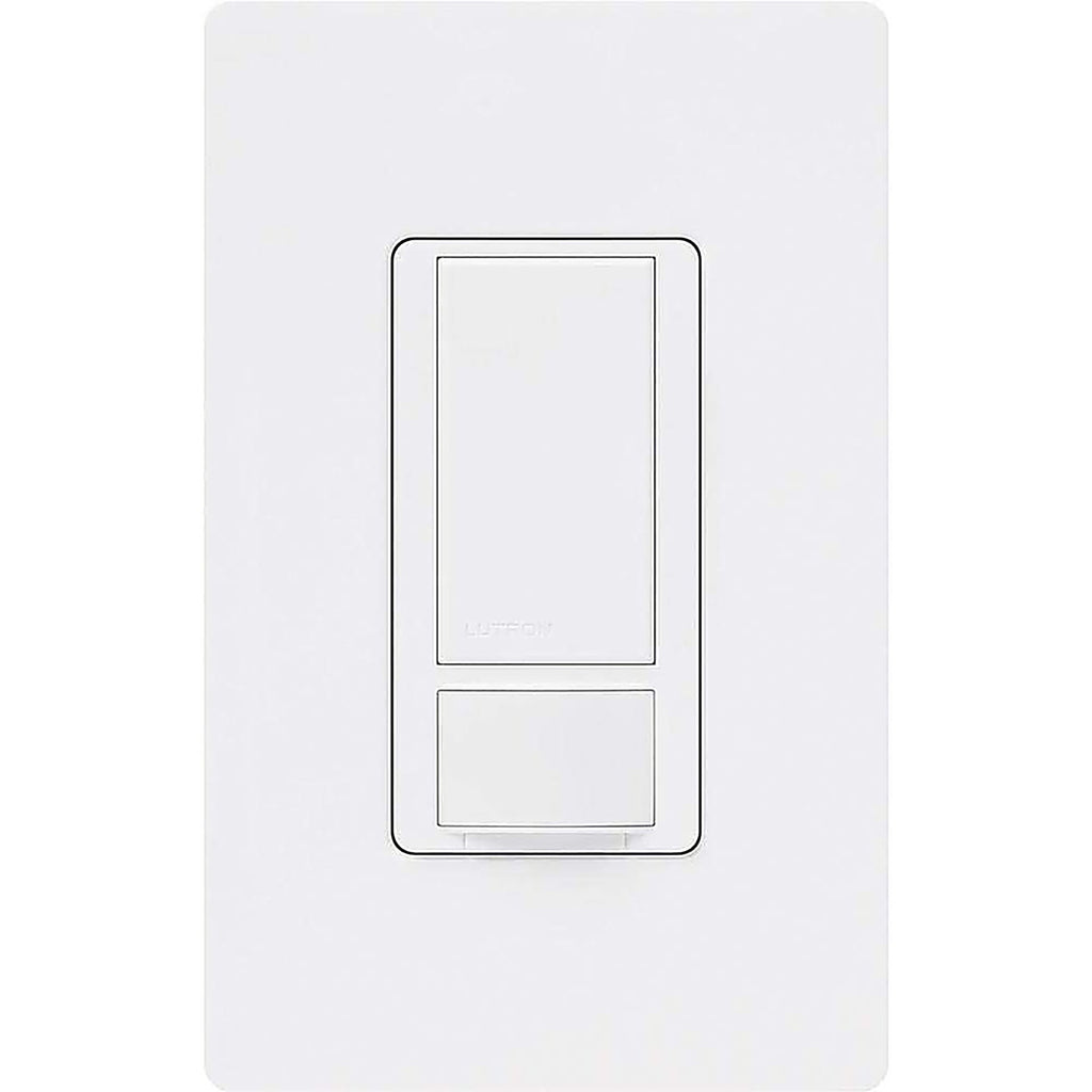 Lutron - MS-VPS5MH-WH - 5 amps Single Pole Sensor Alarm/Sensor Switch White 1 pk