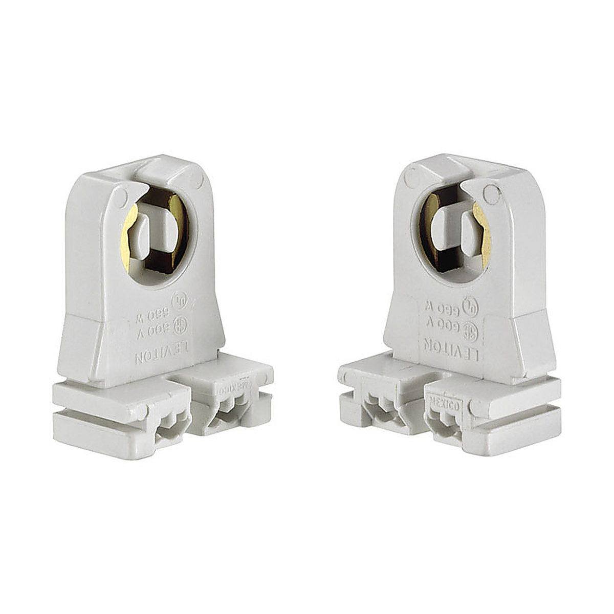 Leviton - C20-13351-00W - Plastic Pedestal Base Socket - 1/Pack