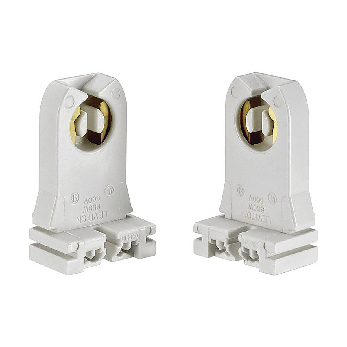 Leviton - C20-13354-00W - Plastic Pedestal Base Socket - 1/Pack