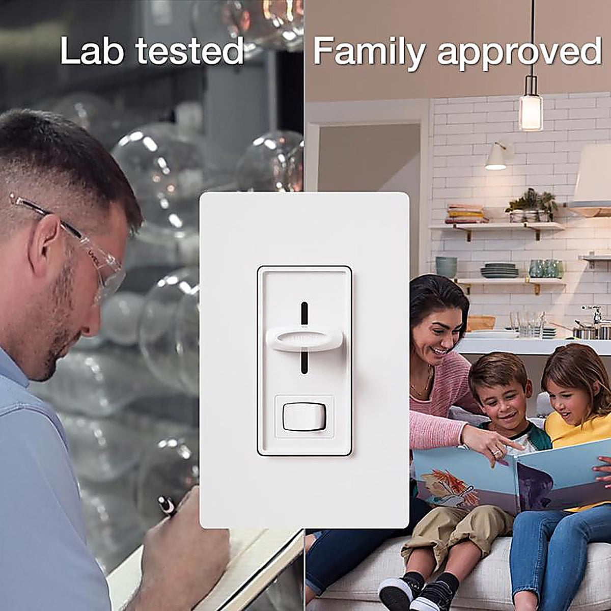 Lutron - SCL-153PH-IV - Skylark Ivory 150 watt 3-Way Dimmer Switch - 1/Pack