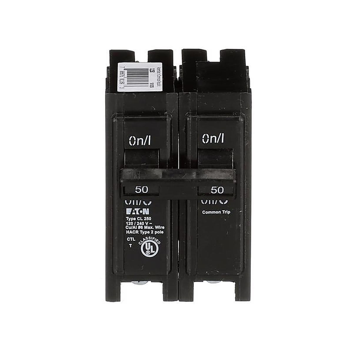 Eaton - CL250CS - 50 amps Plug In 2-Pole Circuit Breaker