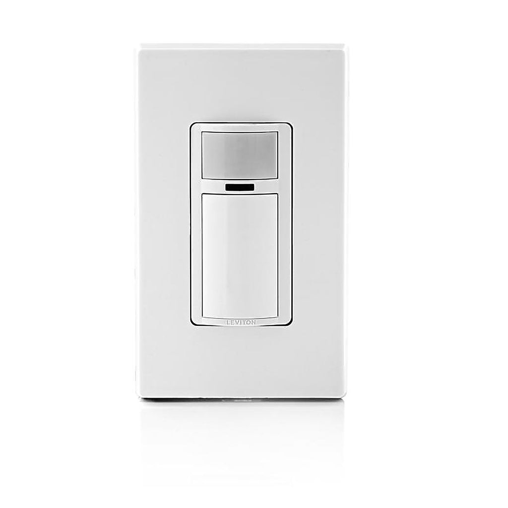 Leviton - DOS05-1LW - Decora Single Pole or 3-way Motion Sensor Switch White 1 pk