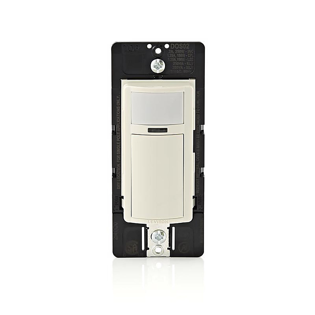 Leviton - DOS02-1LT - Decora 2.5 amps Single Pole Motion Sensor Switch Light Almond - 1/Pack