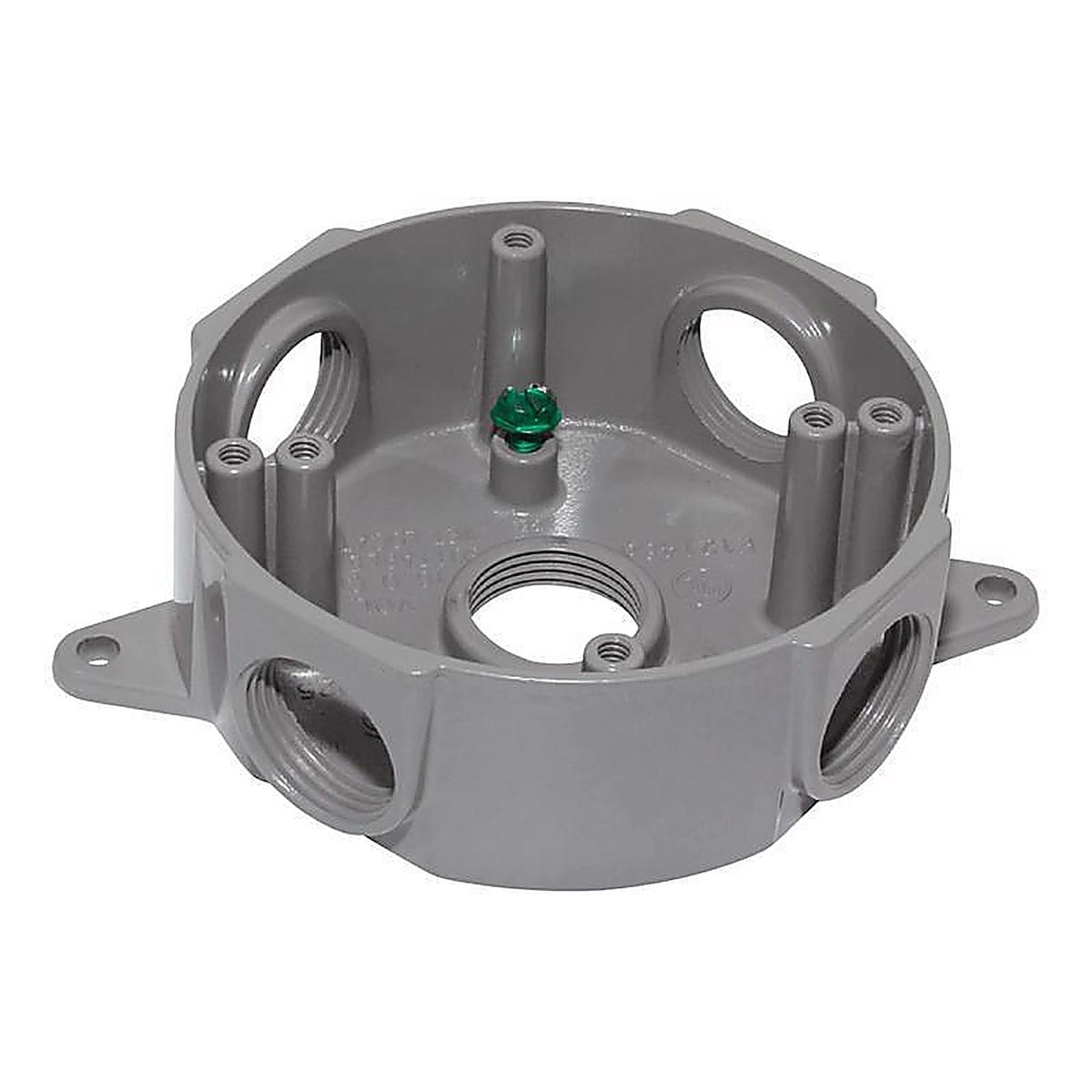 Sigma Electric - 143854 - 5-1/2 in. Round Metallic Weatherproof Box Gray