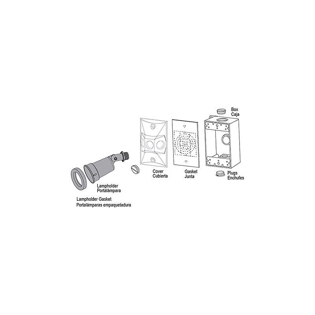 Sigma Electric - 14330 - Switch Controlled Gray Lamp Holder Kit Hardwired