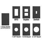 Sigma Electric - 14001 - Rectangle Crosslinked Foam 1 gang Replacement Gasket