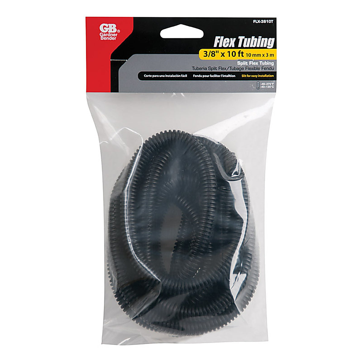 Gardner Bender - FLX-3810T - 120 in. L Black Polyethylene Flex Tube