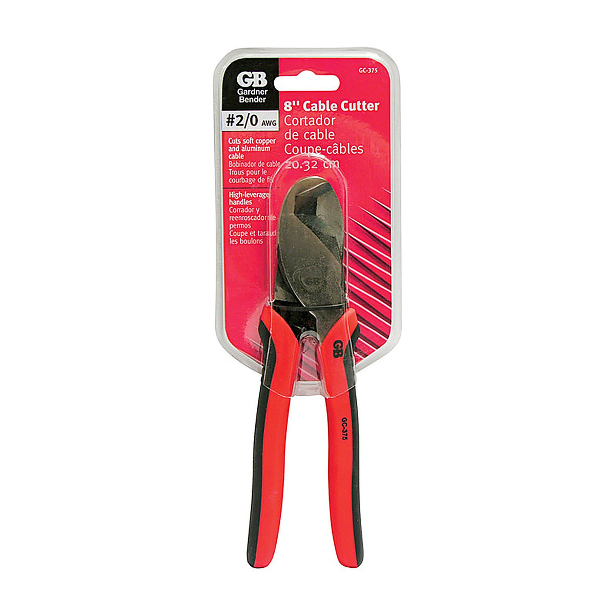 Gardner Bender - GC-375 - 8 in. L Multicolored Cable Cutter 2/0 Ga.