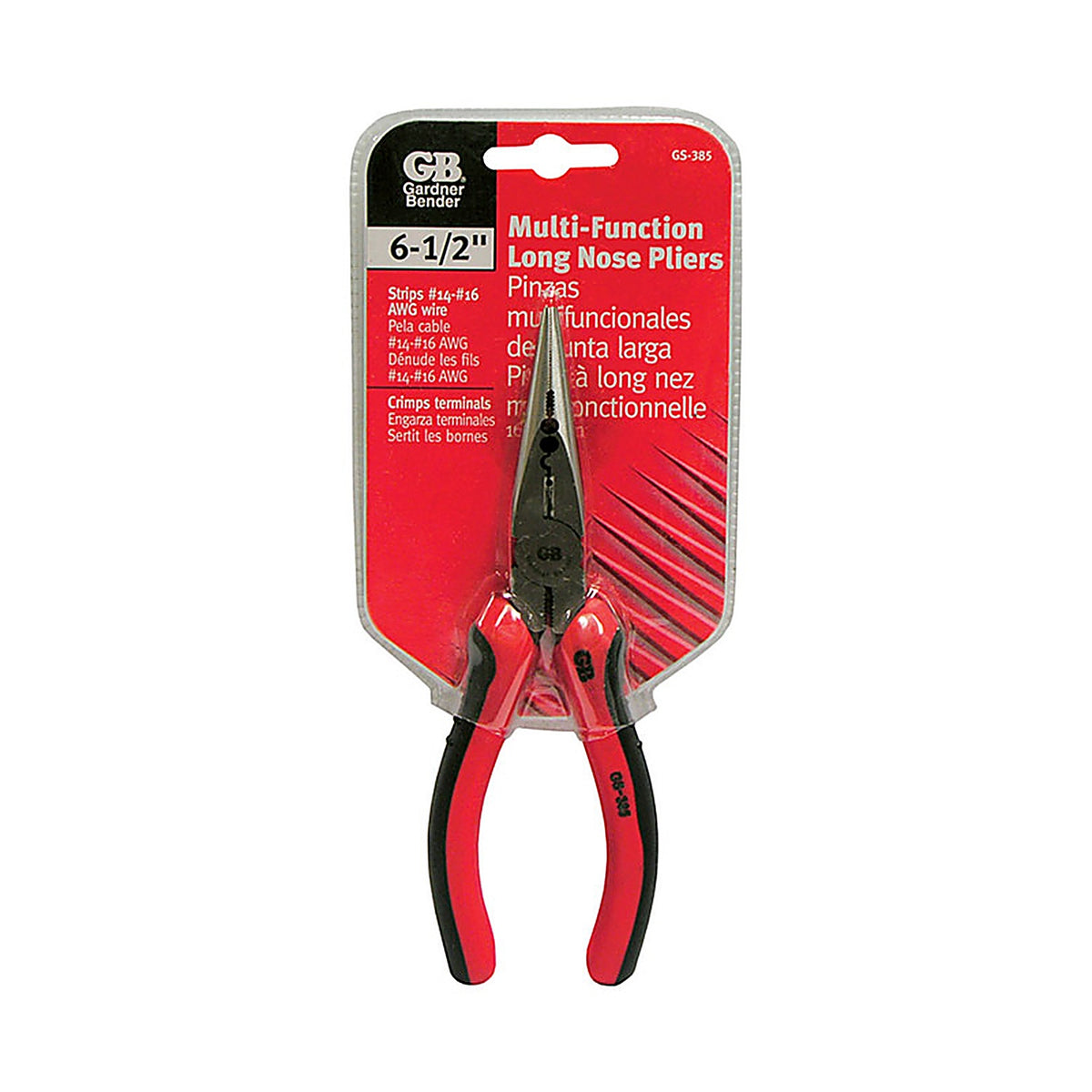 Gardner Bender - GS-385 - 6-1/2 in. Alloy Steel Long Nose Pliers