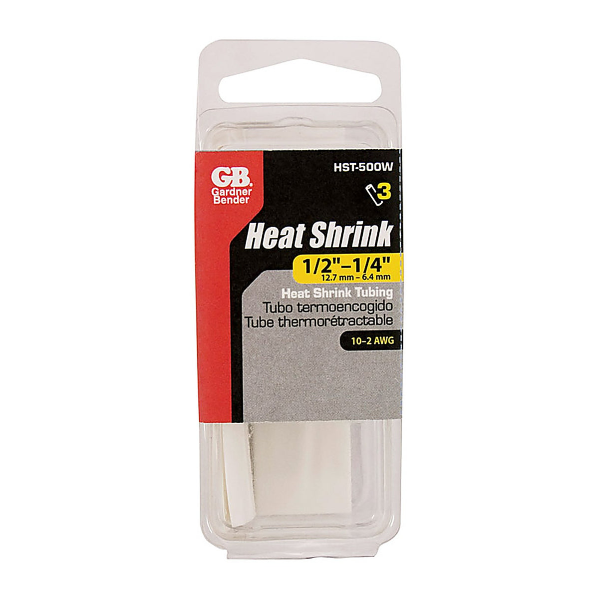 Gardner Bender - HST-500W - 1/2 in. Dia. Heat Shrink Tubing White - 1/Pack