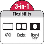 Sigma Electric - 14145 - Rectangle Plastic Multi-Use Cover For Wet Locations