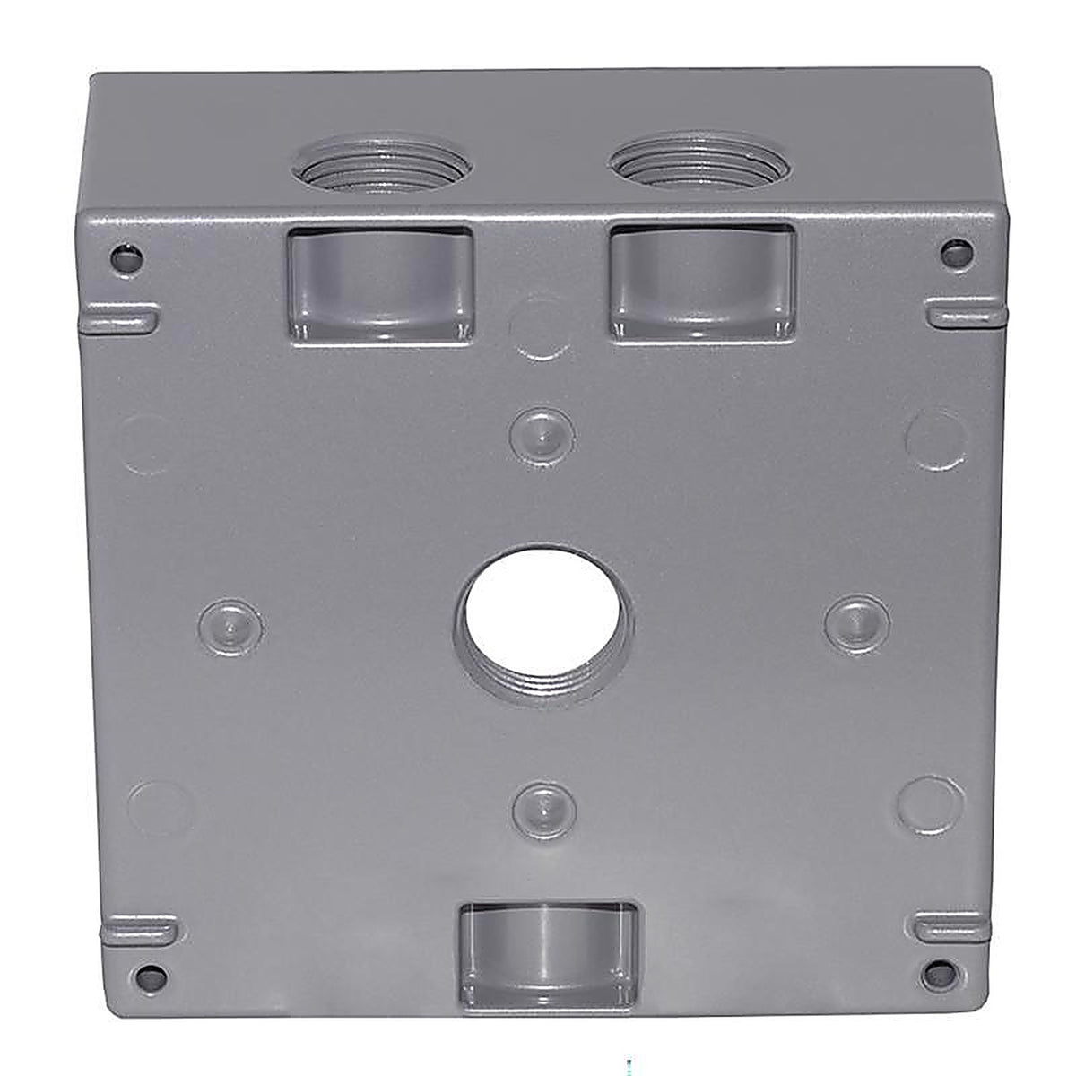 Sigma Electric - 14351 - 4-1/2 in. Square Metallic 2 gang Weatherproof Box Gray