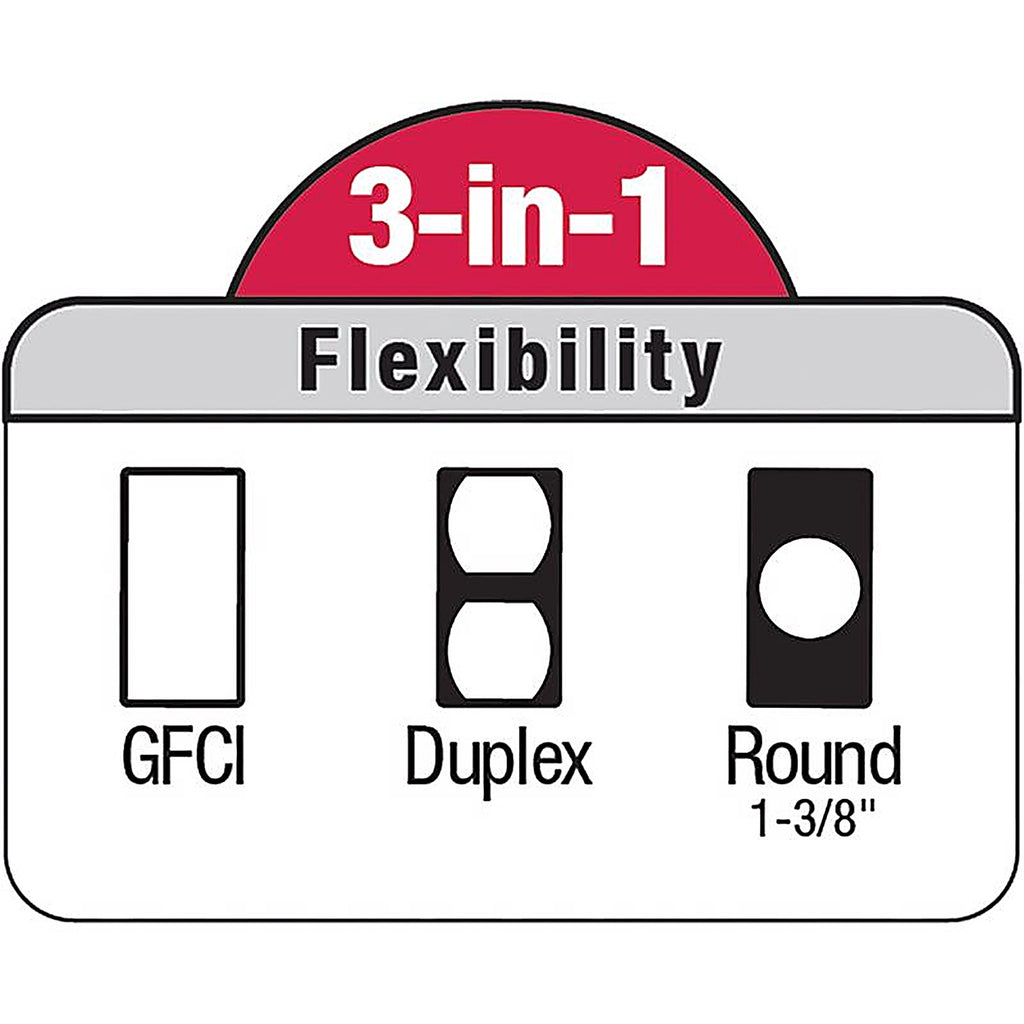 Sigma Electric - 14146BR - Rectangle Plastic 1 gang Multi-Use Cover For Wet Locations