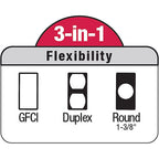 Sigma Electric - 14146BR - Rectangle Plastic 1 gang Multi-Use Cover For Wet Locations