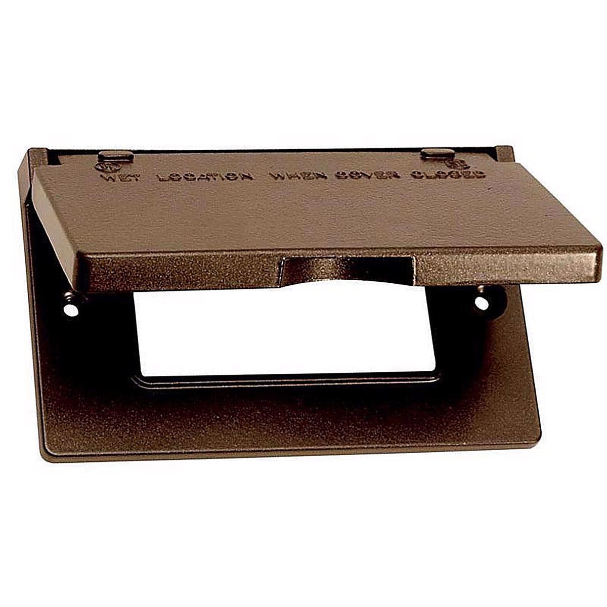 Sigma Electric - 14249BR - Rectangle Metal 1 gang Horizontal GFCI Cover For Wet Locations