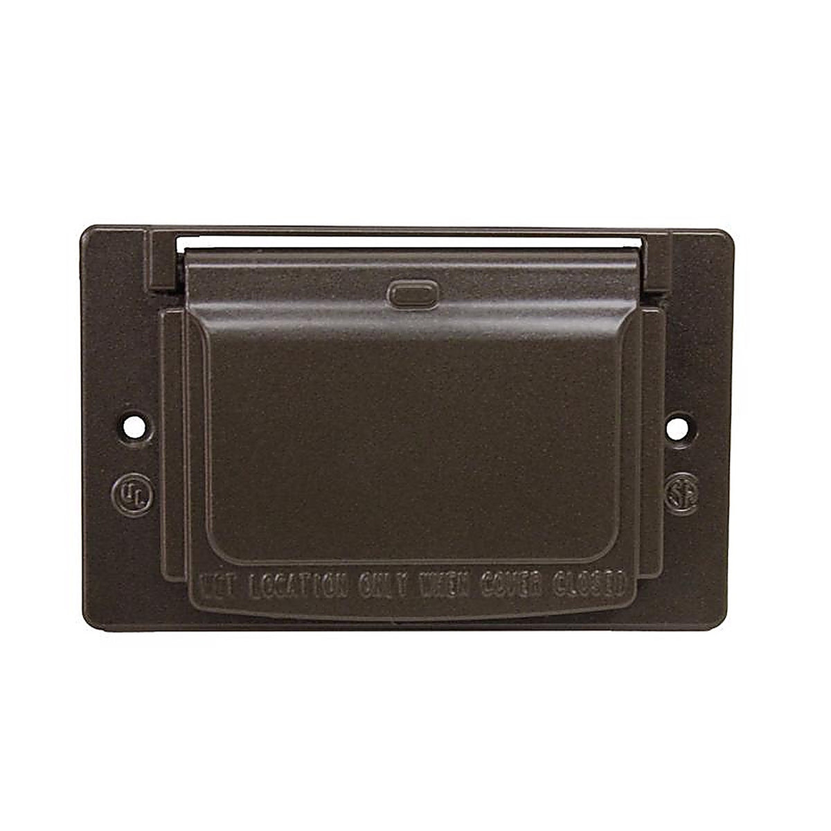 Sigma Electric - 14249BR - Rectangle Metal 1 gang Horizontal GFCI Cover For Wet Locations