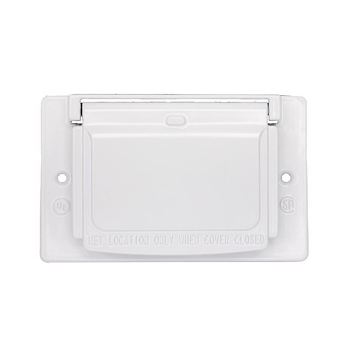Sigma Electric - 14249WH - Rectangle Metal 1 gang Horizontal GFCI Cover For Wet Locations