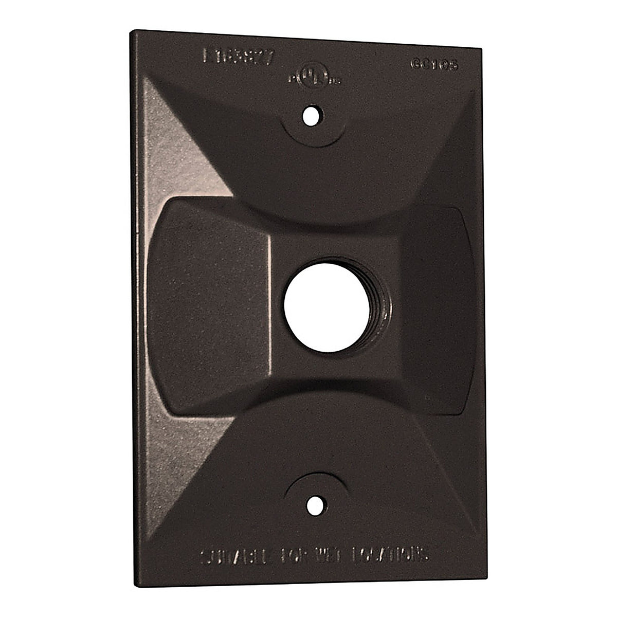 Sigma Electric - 14371BR - Rectangle Metal 1 gang Lampholder Cover For Wet Locations
