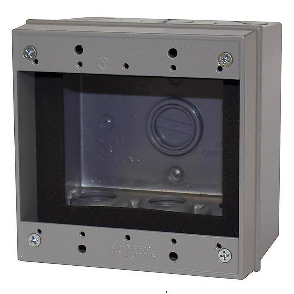 Sigma Electric - 14323 - 4-5/8 in. Square Metallic Extension Ring Gray
