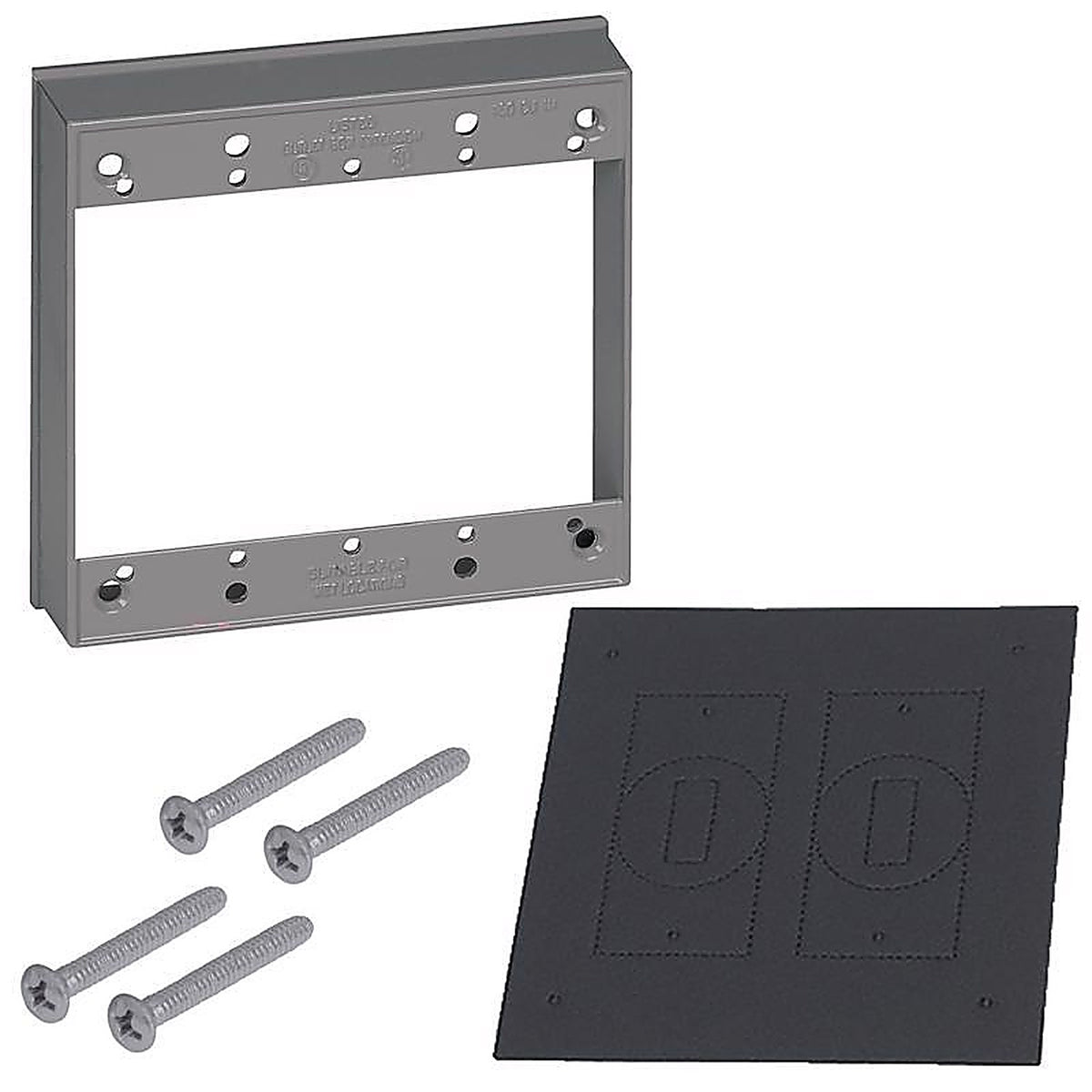 Sigma Electric - 14323 - 4-5/8 in. Square Metallic Extension Ring Gray