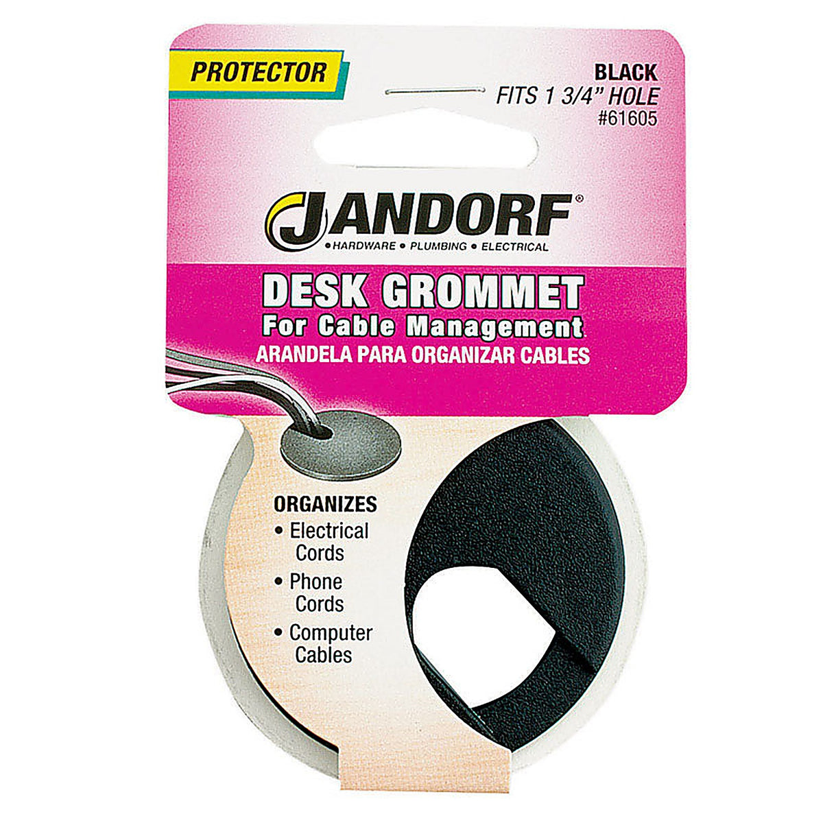 Jandorf - 61605 - 1-3/4 in. Computer Grommet - 1/Pack