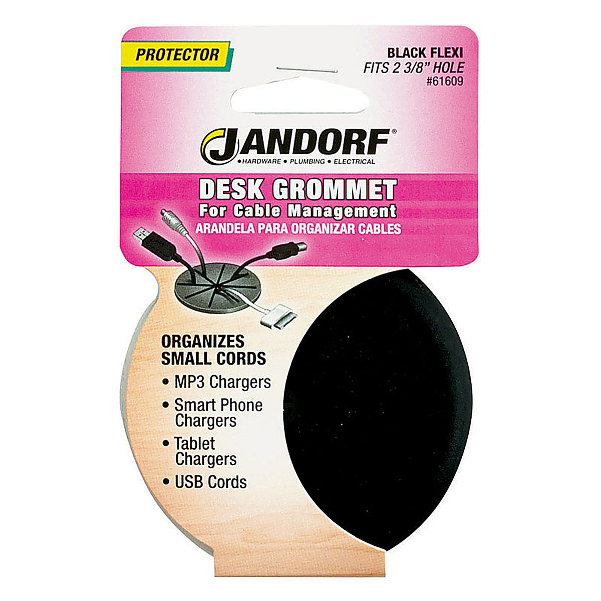 Jandorf - 61609 - 2-3/8 in. Computer Grommet - 1/Pack