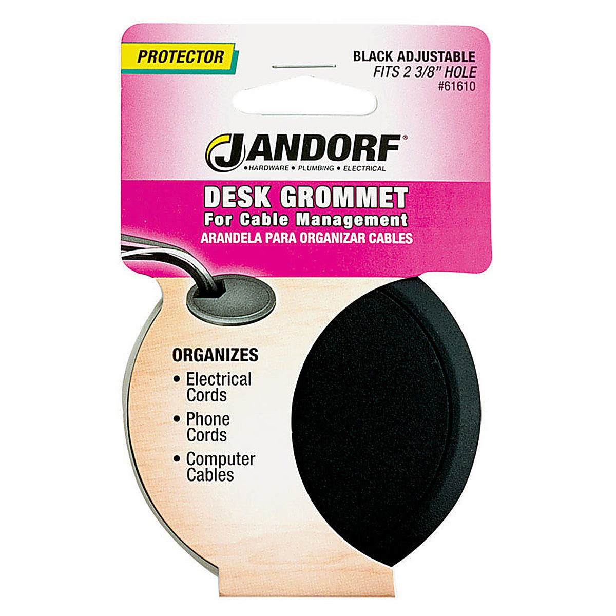 Jandorf - 61610 - 2-3/8 in. Computer Grommet - 1/Pack
