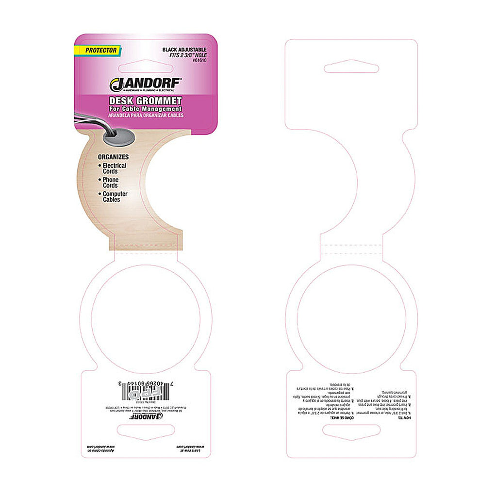 Jandorf - 61610 - 2-3/8 in. Computer Grommet - 1/Pack