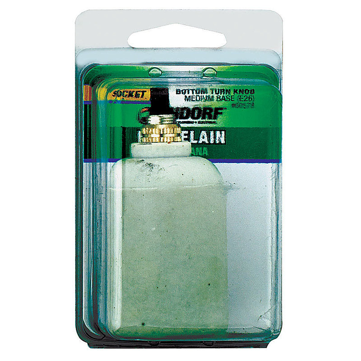 Jandorf - 60578 - Porcelain Medium Base Bottom Turn Knob Socket - 1/Pack