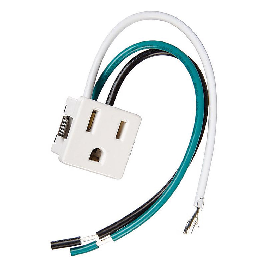 Jandorf - 61017 - 15 amps 125 volt White Outlet - 1/Pack