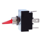 Jandorf - 61111 - 21 amps Single Pole Toggle Automotive/Marine Switch Red/Silver - 1/Pack