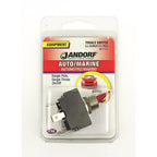 Jandorf - 61111 - 21 amps Single Pole Toggle Automotive/Marine Switch Red/Silver - 1/Pack