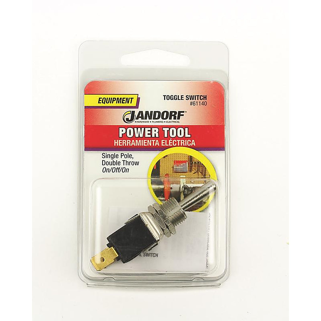 Jandorf - 61140 - 20 amps Single Pole Toggle Power Tool Switch Black - 1/Pack